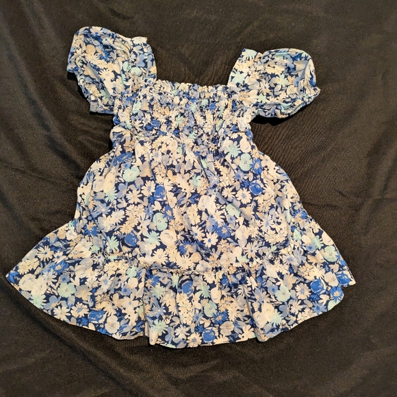 Gap Baby Girls Floral Puff Sleeve Dress – 18-24 Months - Picture 2 of 4